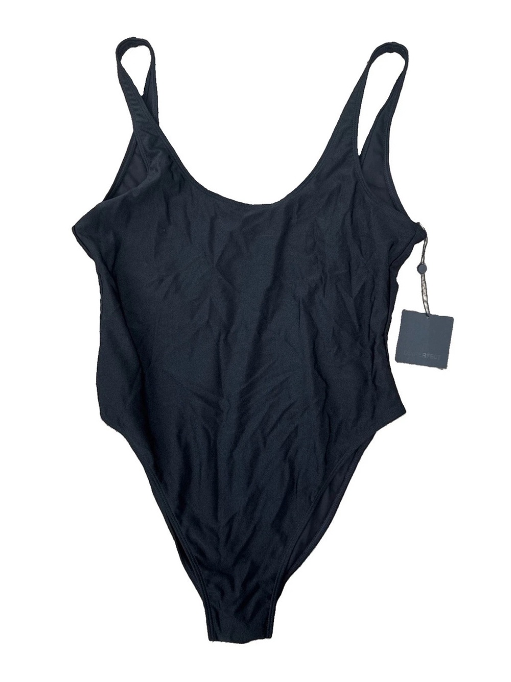 DIXPERFECT Black One-Piece Swimsuit NWT | XXL | Classic Scoop Neck